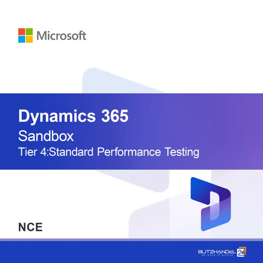 Dynamics 365 Operations - Piaskownica Poziom 4: Standardowe Testowanie Wydajności