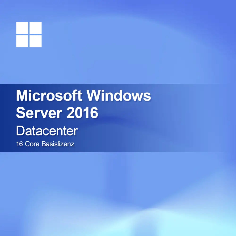 Microsoft Windows Server 2016 Datacenter 16 Core Basislizenz