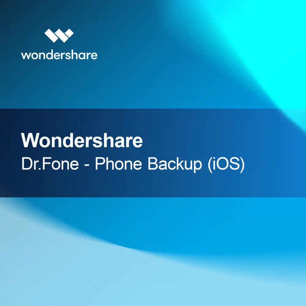 Wondershare Dr.Fone - Phone Backup (iOS)