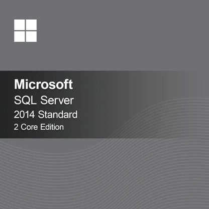 Microsoft SQL Server 2014 Standard - Edycja 2 rdzenie