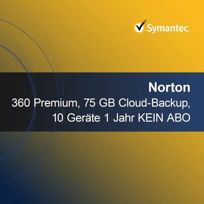 Norton 360 Premium, 75 GB kopii zapasowej w chmurze, 10 urządzeń 1 rok BEZ SUBSKRYPCJI