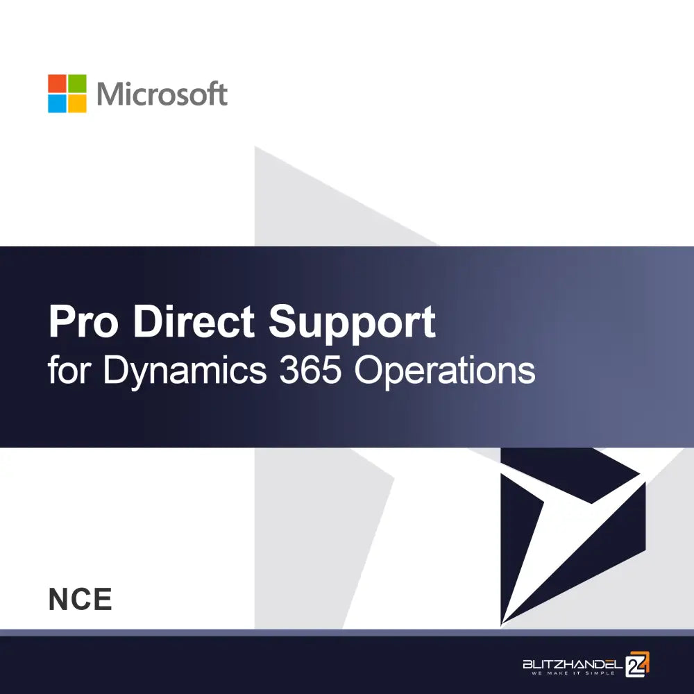 Profesjonalne wsparcie Direct dla Dynamics 365 Operations (NCE)