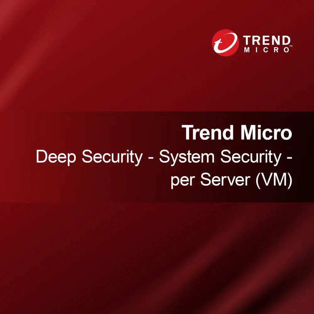 Trend Micro Deep Security - Bezpieczeństwo systemu - za serwer (VM)